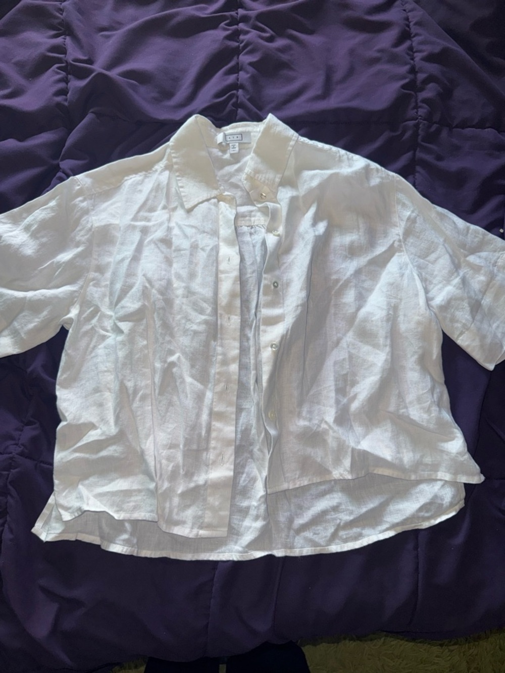 AYR White Button-Down Shirt